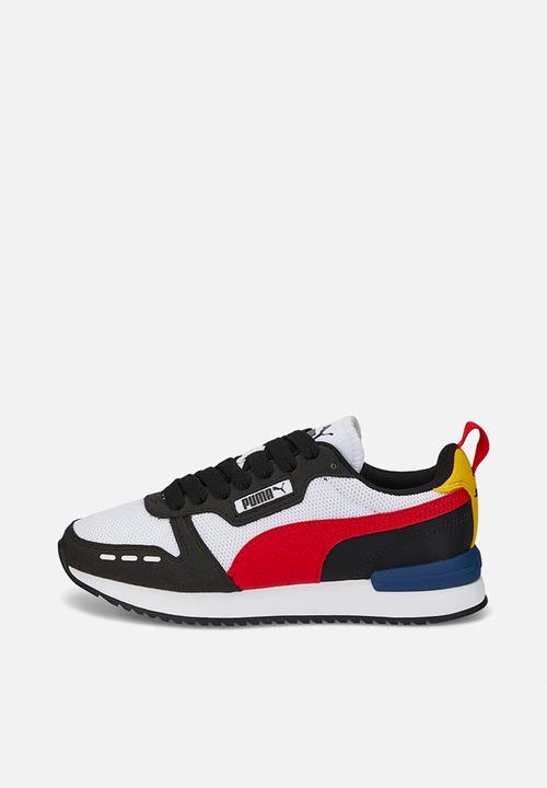 PUMA - Puma r78 jr - puma white-high risk red-puma black