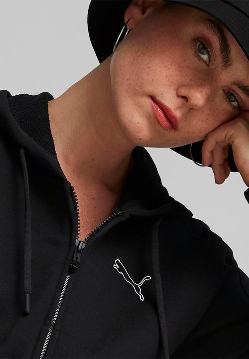 PUMA - Her full-zip hoodie tr - puma black