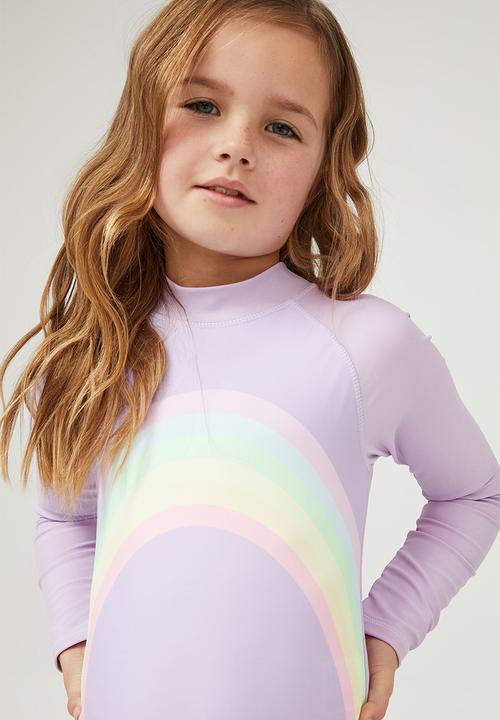 Cotton On - Lydia one piece - lilac drop/rainbow
