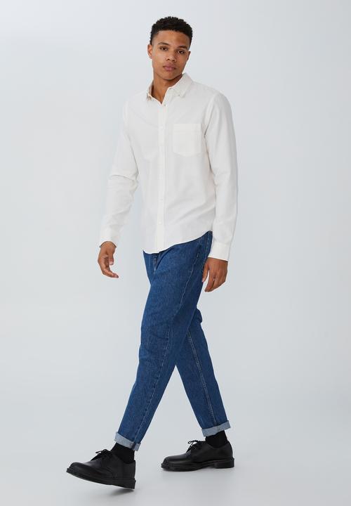 Cotton On - Mayfair long sleeve shirt - ecru
