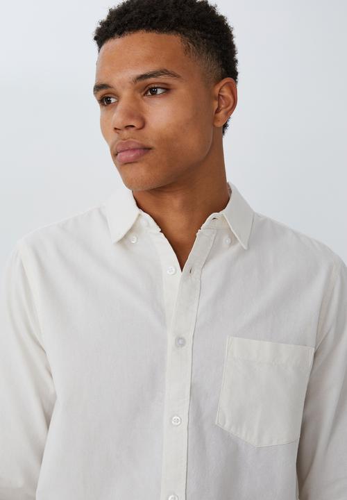 Cotton On - Mayfair long sleeve shirt - ecru