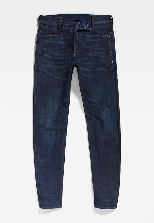 G-STAR - D-staq 3d slim - worn in dark sapphire