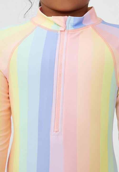 Cotton On - Lydia one piece - bondi rainbow stripe