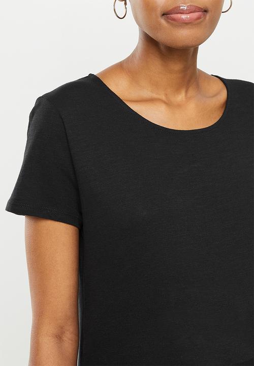 Cotton On - Maternity loose fit short sleeve maxi dress - black
