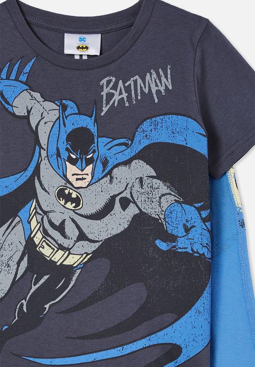 Cotton On - License short sleeve cape tee - lcn wb vintage navy/batman cape