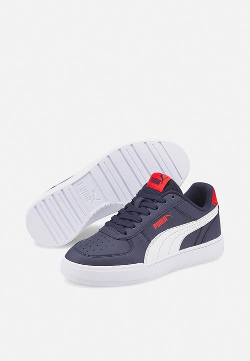 PUMA - Puma caven jr - peacoat-puma white-high risk red