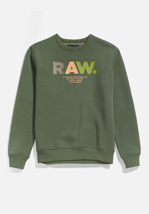 G-STAR - Multi colored raw. r sw - lt hunter