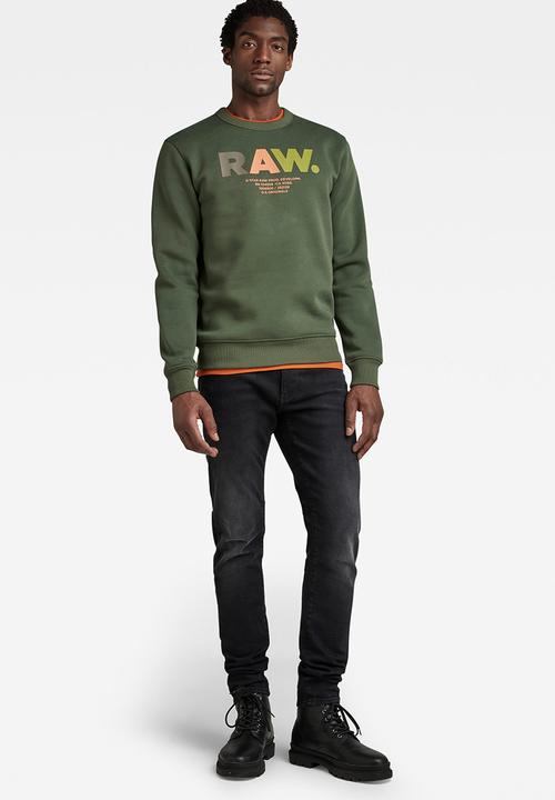 G-STAR - Multi colored raw. r sw - lt hunter