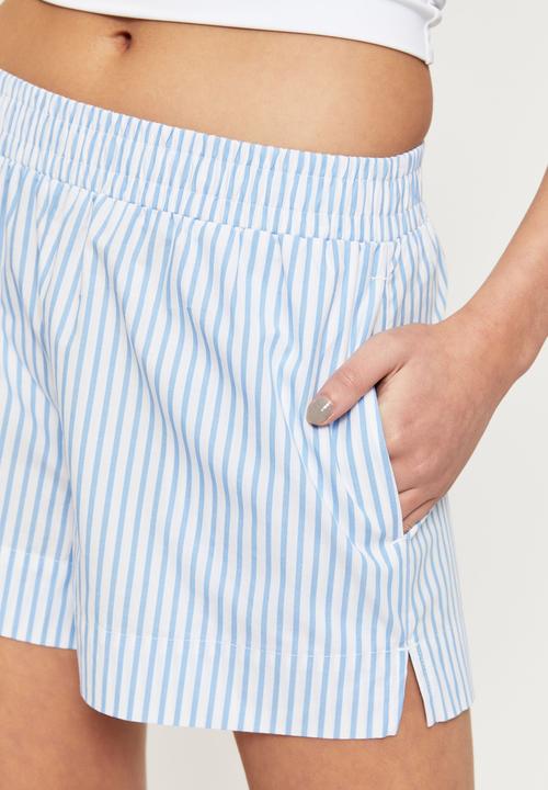 Supré  - Rihanna short - baja blue & white stripe
