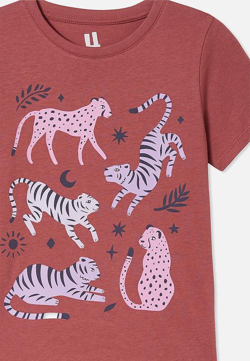 Cotton On - Penelope short sleeve tee - vintage berry