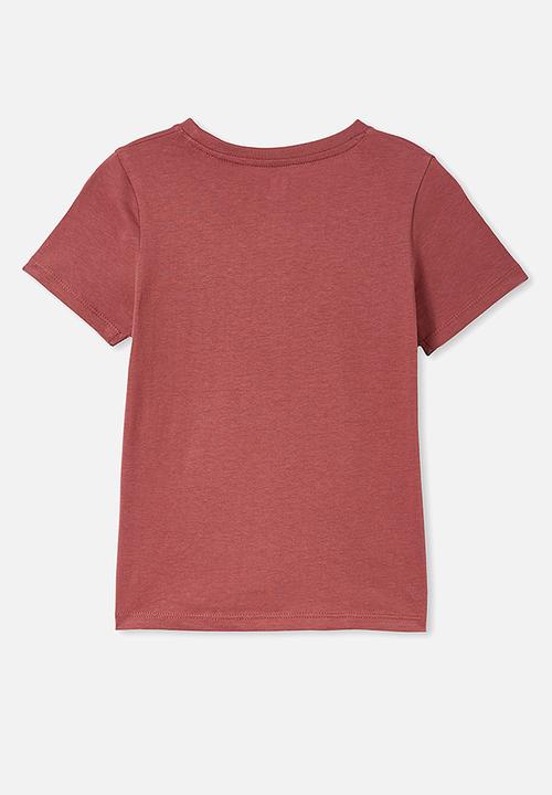 Cotton On - Penelope short sleeve tee - vintage berry