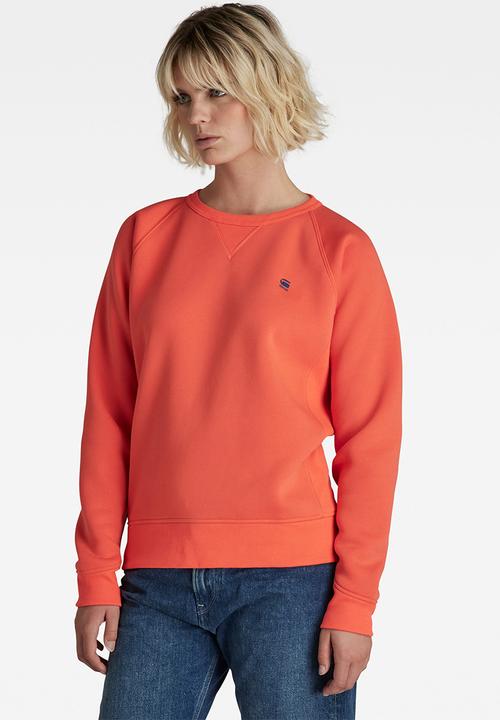 G-STAR - Premium core 2.0 r sweater - fiery coral