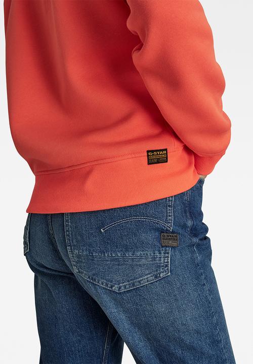 G-STAR - Premium core 2.0 r sweater - fiery coral