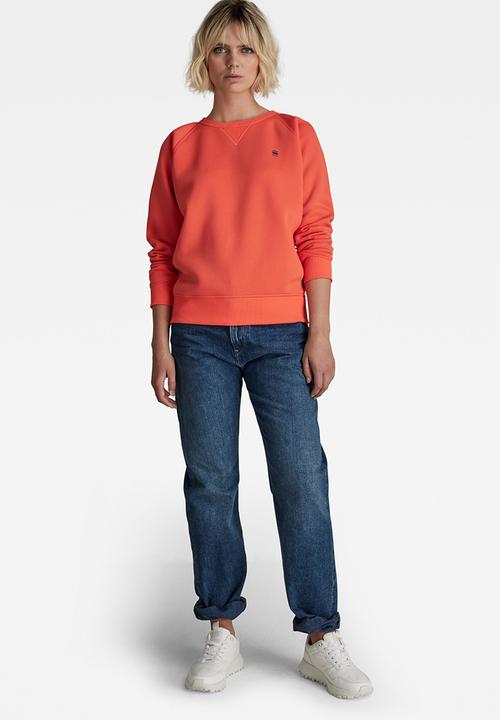 G-STAR - Premium core 2.0 r sweater - fiery coral