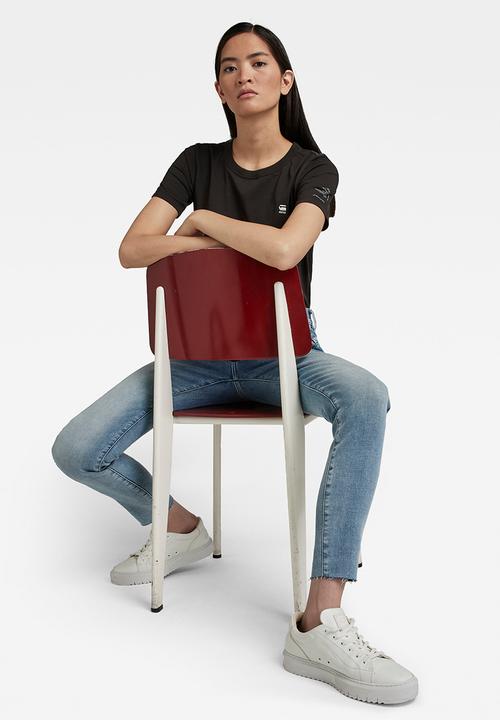 G-STAR - Mysid r t optic slim wmn short sleeve c - black
