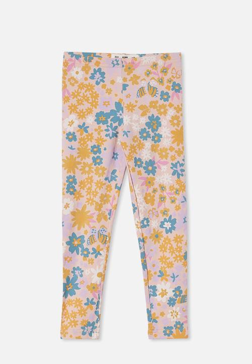 Cotton On - Huggie tights - pinky/bristol floral