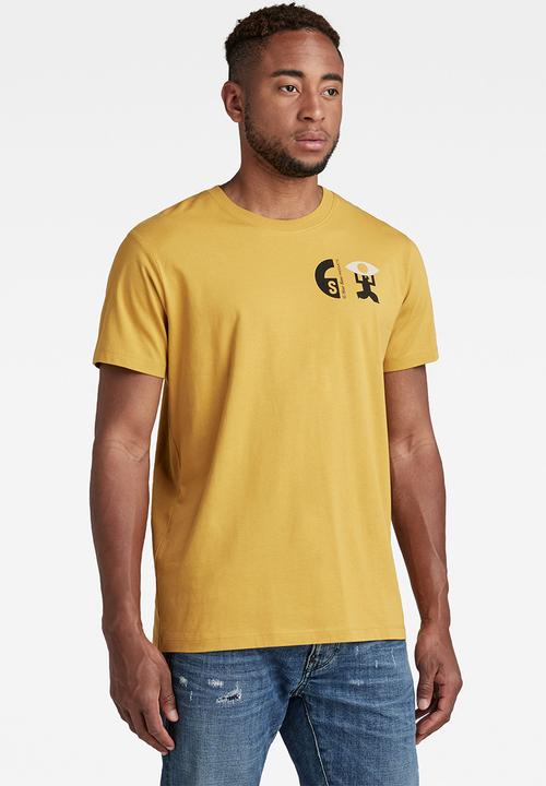 G-STAR - Back graphic r t - yellow
