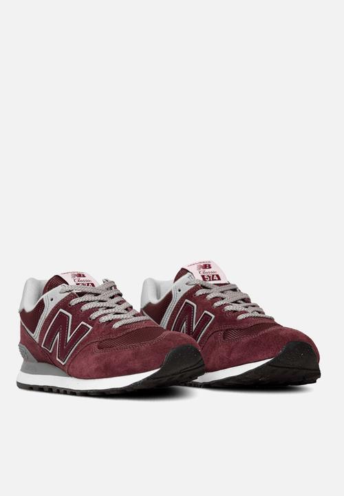 New Balance  - 574 v3 evergreen green leaf - burgundy (512)