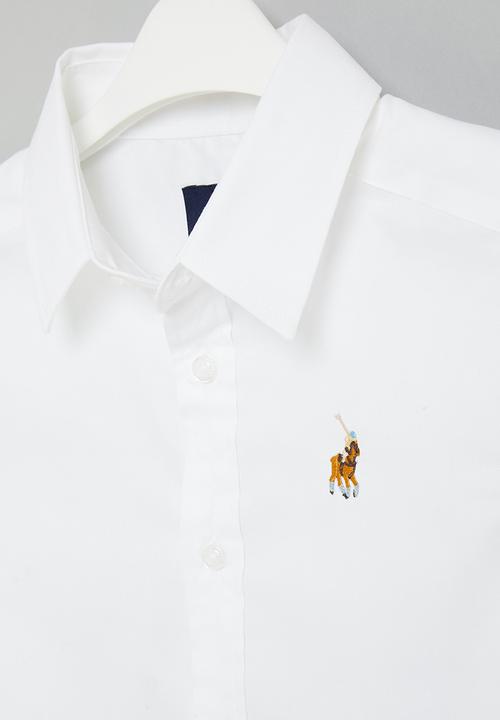 POLO - Boys classic long sleeve shirt - white