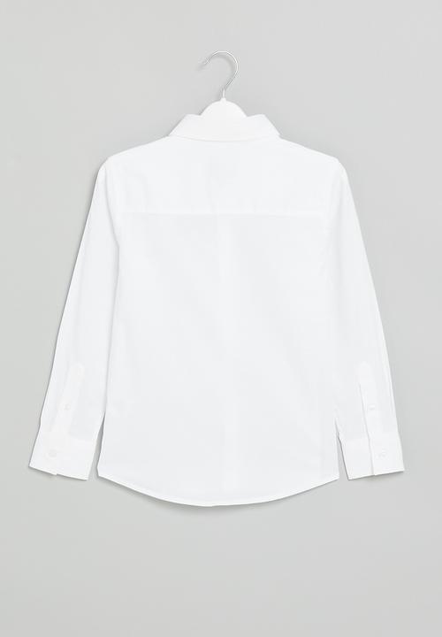 POLO - Boys classic long sleeve shirt - white