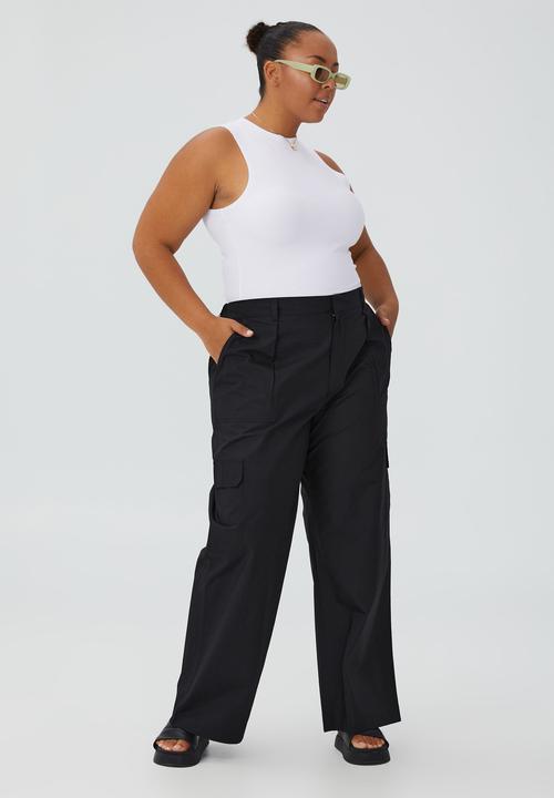 Cotton On - Curve waffle tank - white