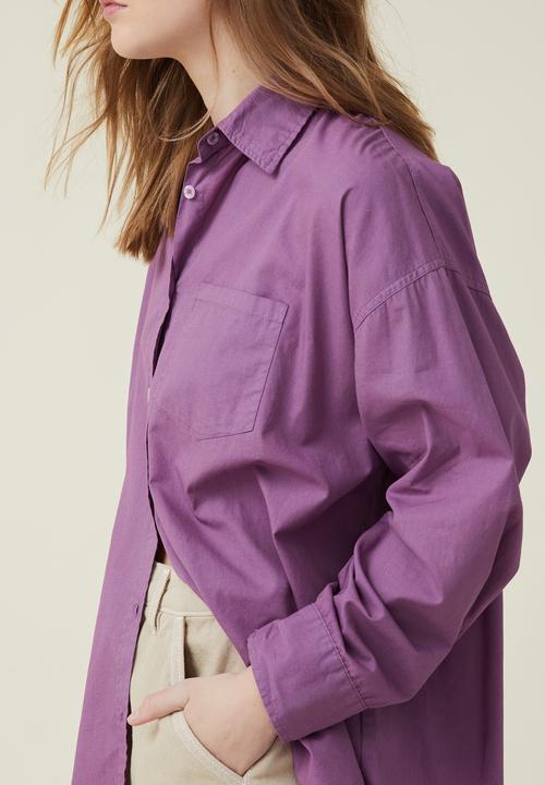 Cotton On - Dad shirt - lavender dusk