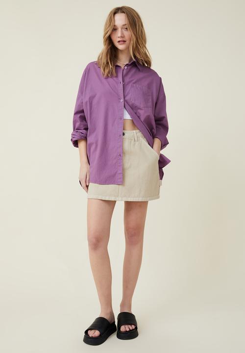 Cotton On - Dad shirt - lavender dusk