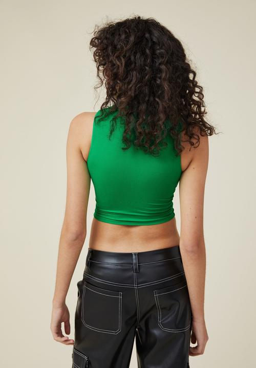 Cotton On - Emily mock neck tank - bright green