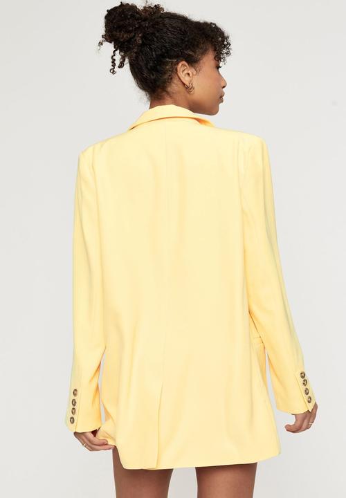 Supré  - Indigo tailored blazer - banana