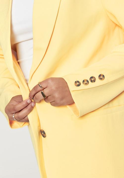 Supré  - Indigo tailored blazer - banana