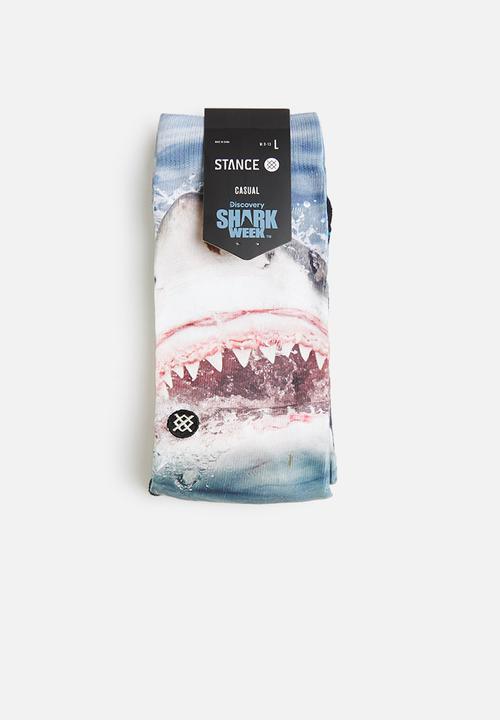 Stance Socks - Pearly whites socks - blue & white