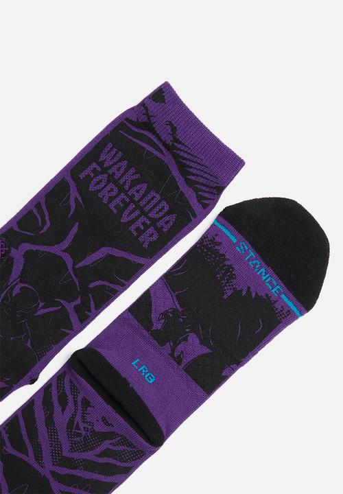 Stance Socks - Yibambe socks - purple & black
