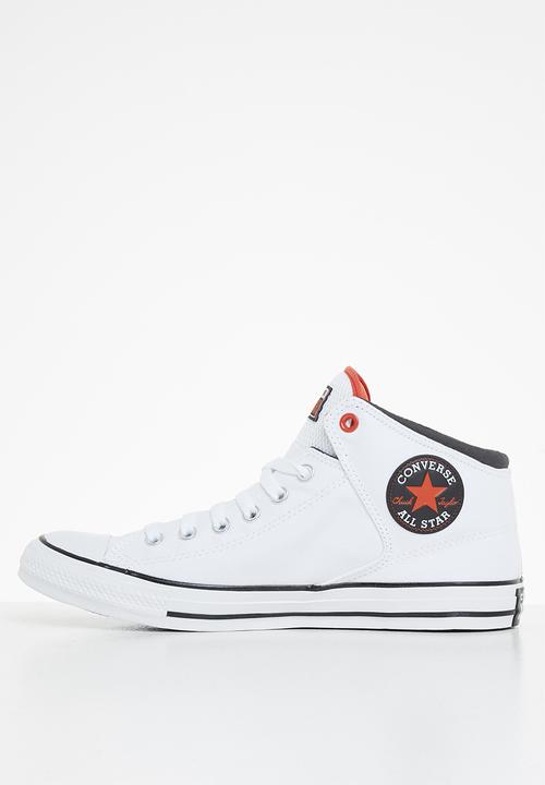 Converse - Chuck taylor all star high street canvas mid - white/storm wind/orange