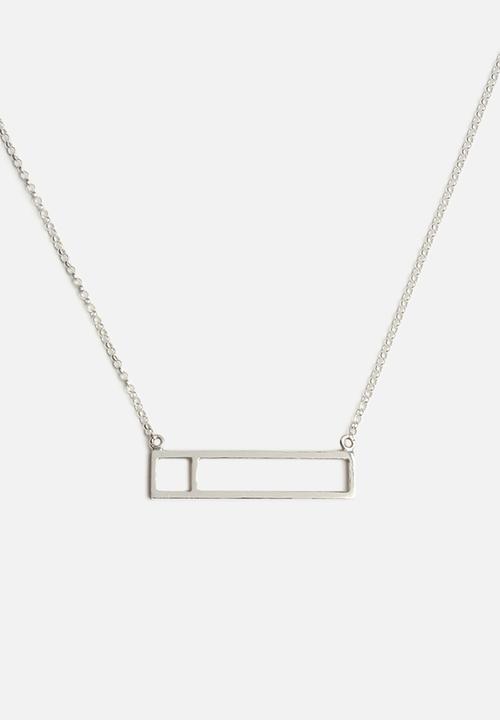 Bennt - Square In Hollow Rectangle Pendant