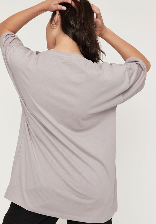 Supré  - Camryn oversized printed T-shirt - dawn grey/santa monica