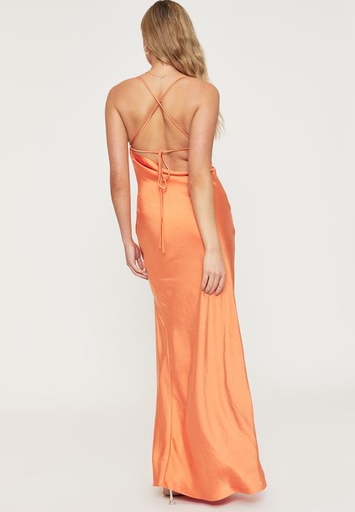 Supré  - Caitlyn cowl neck maxi dress - tangerine dream