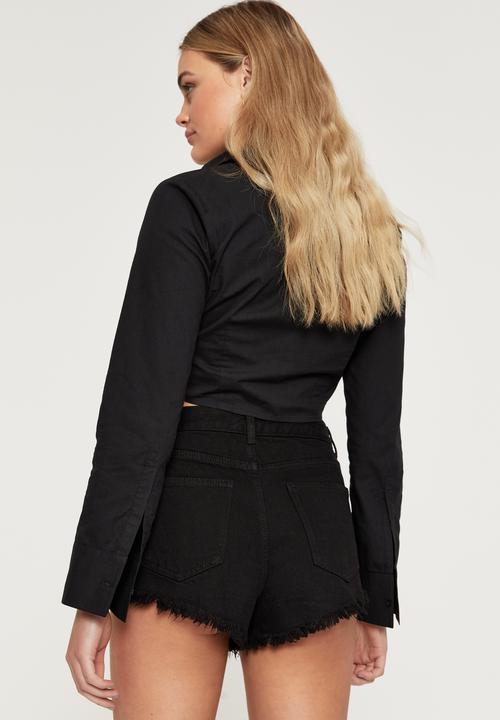 Supré  - Booty denim short - true black