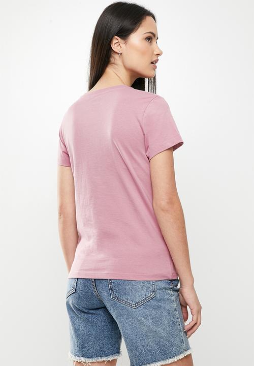 Vans - Wm flying v crew tee - lilac