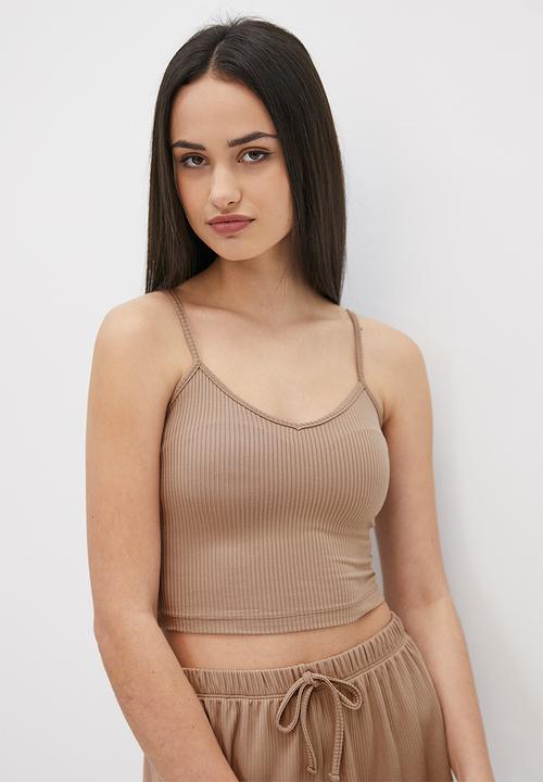 Blake - Rib cami/short sleep set - makeup