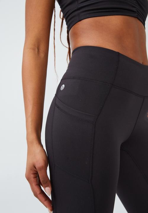 Cotton On - Ultra soft booty lift pocket full length tight - black