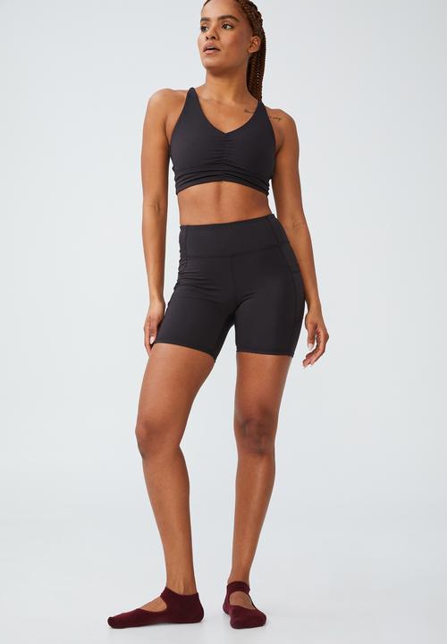 Cotton On - Ultra soft booty lift pocket bike short - black