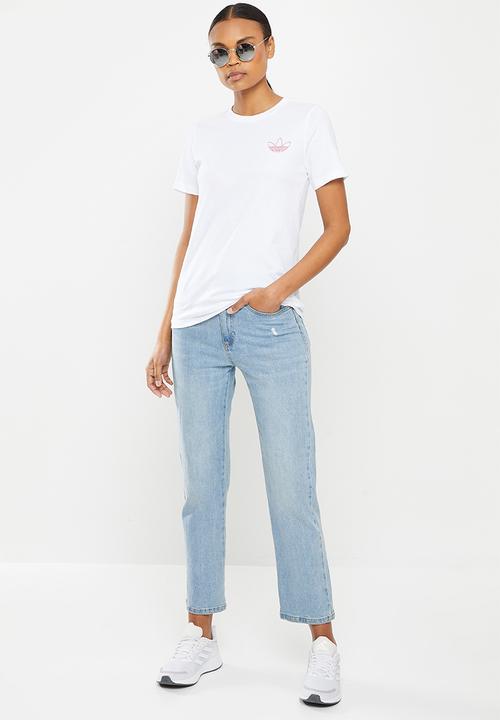 adidas Originals - L play tee w - white