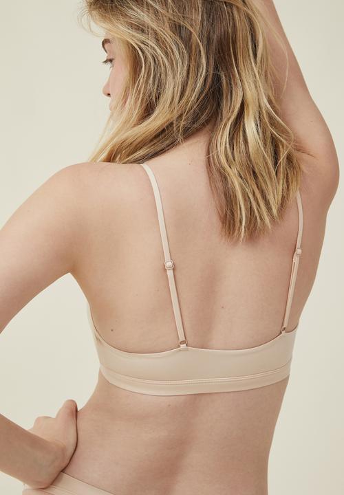 Cotton On - The smoothing scoop bralette - frappe