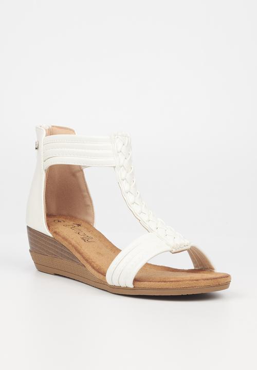Butterfly Feet - Linah 2 wedge heel - white
