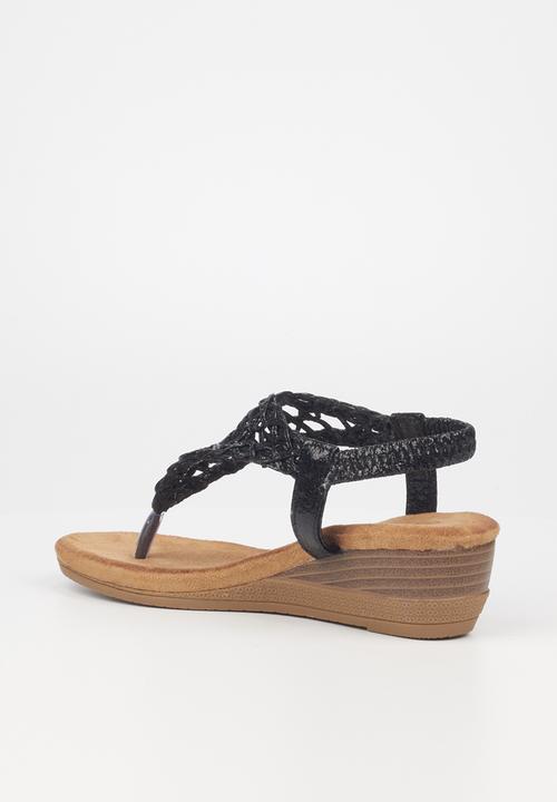 Butterfly Feet - Linah 3 wedge heel - black