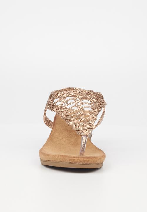 Butterfly Feet - Linah 3 wedge heel - rose gold