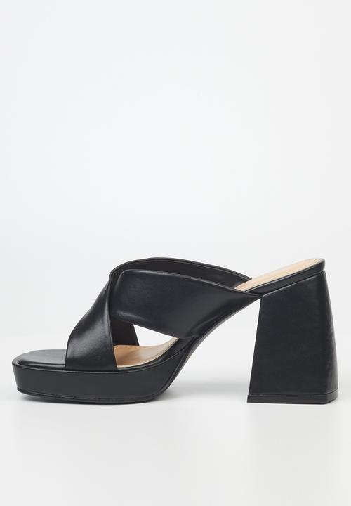 Rock & Co - Naked 1 mule block heel - black