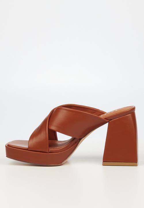 Rock & Co - Naked 1 mule block heel - brown