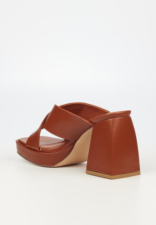 Rock & Co - Naked 1 mule block heel - brown
