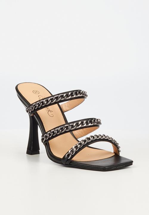 Miss Black - Cider1 stiletto mule heel - black